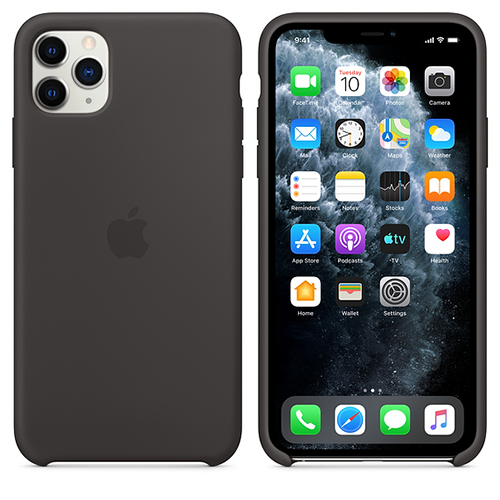 Funda Apple de silicona para iPhone 11 Pro - Negra - Tienda Apple